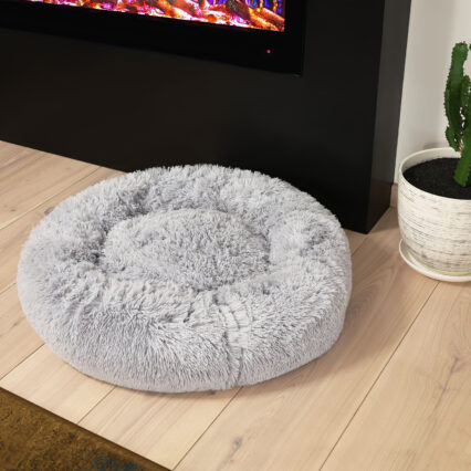 Okrągłe pluszowe legowisko dla psa i kota
